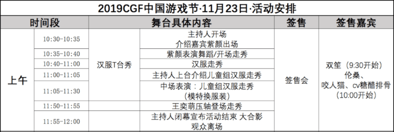 先睹为快 | 11月22-24日2019 CGF中国游戏节展会现场活动首次曝光!-C3动漫网