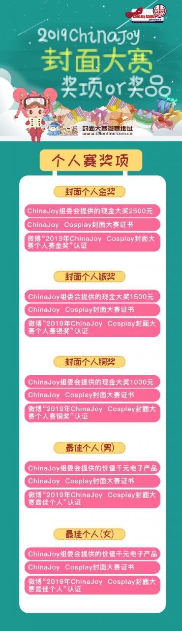 2019 ChinaJoy Cosplay封面大赛豪华奖品公布！-C3动漫网